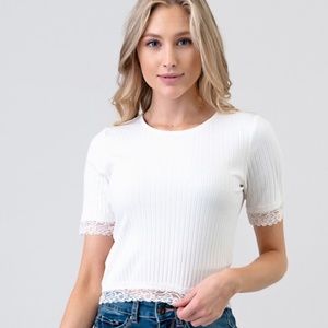 NWT RAYLEE LACE TOP FREE PEOPLE STYLE